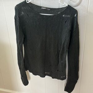 Distressed Knit Sweater